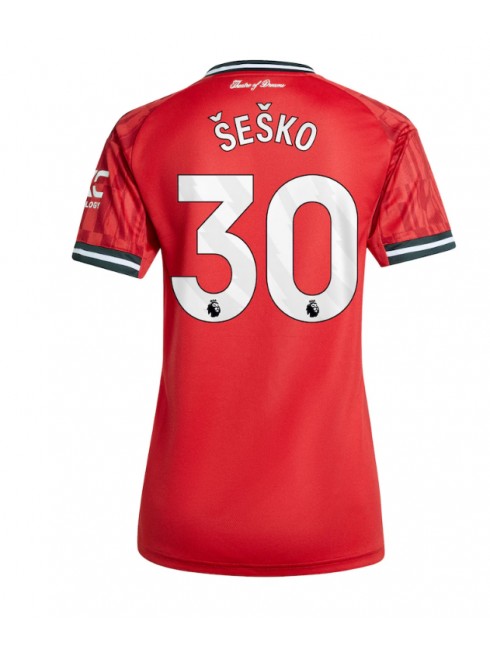 Manchester United Benjamin Sesko #30 Replika Hemmakläder Dam 2025-26 Kortärmad Manchester United Benjamin Sesko #30 Replika Hemmakläder Dam 2025-26 Kortärmad